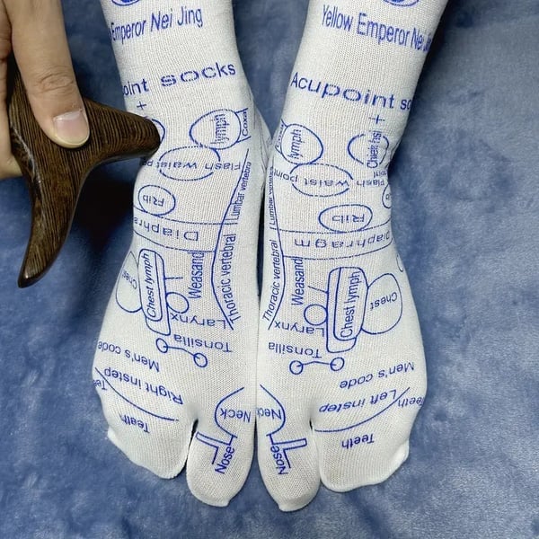 Reflexology Socks with Trigger Point Massage Tool