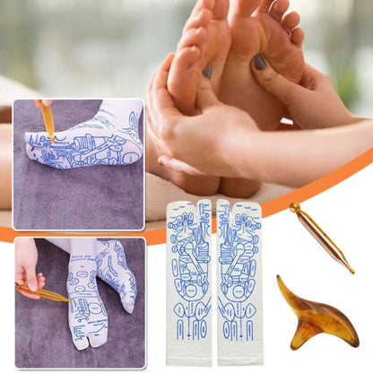 Reflexology Socks with Trigger Point Massage Tool